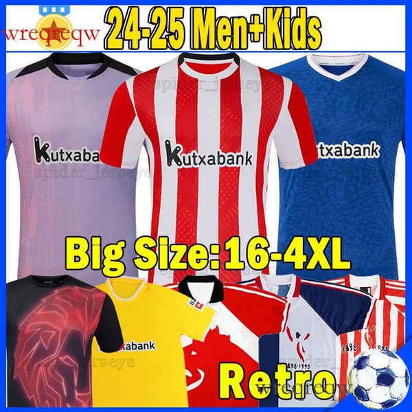 XXXL 4XL 24 25 bilbao Soccer Jerseys retro 1984 1995 97 98 Centenary Athletic Football Shirts 2024 2025 GURUZETA A. DJALO Fans Player Versio