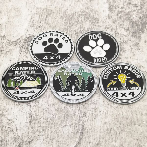 Party Decoration Circular 4X4 Car Sticker For Truck 3D Badge Emblem Decal Auto Accessories