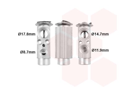 Expansion Valve, air conditioning VAN WEZEL 06001360