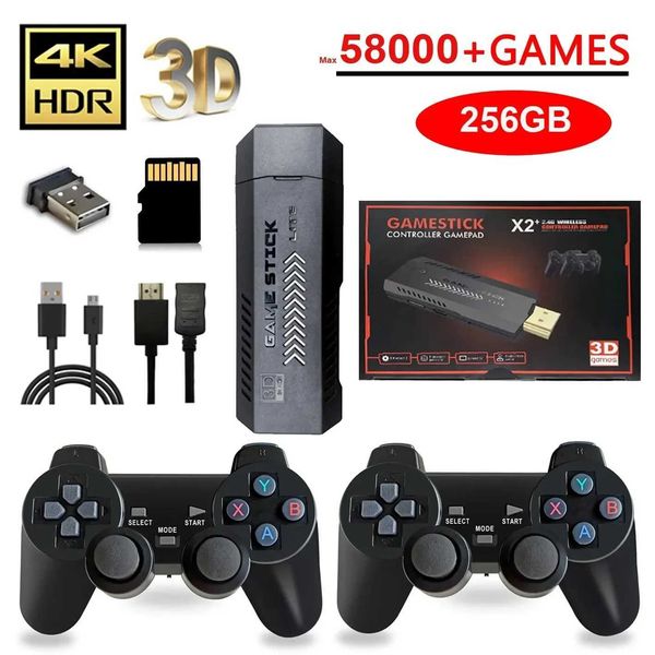 X2 Plus 256G 50000 Game GD10 Pro 4K Game Player 3D HD Retro Video Game Console Wireless Controller TV 50 Email Childrens Gift Y241109