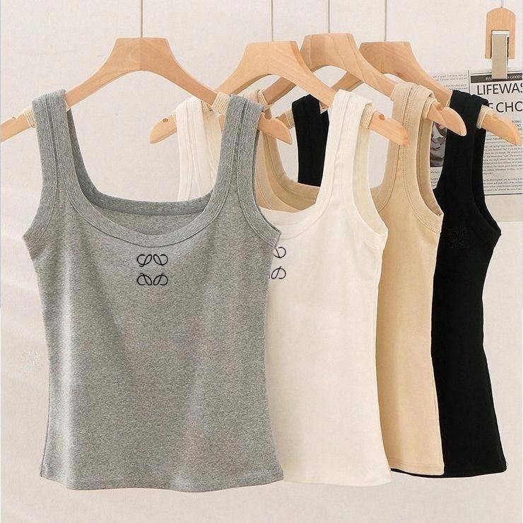 Womens Tank Top Summer Slim Sleeveless Camis Croptop Outwear Elastic Sports Knitted Tanks