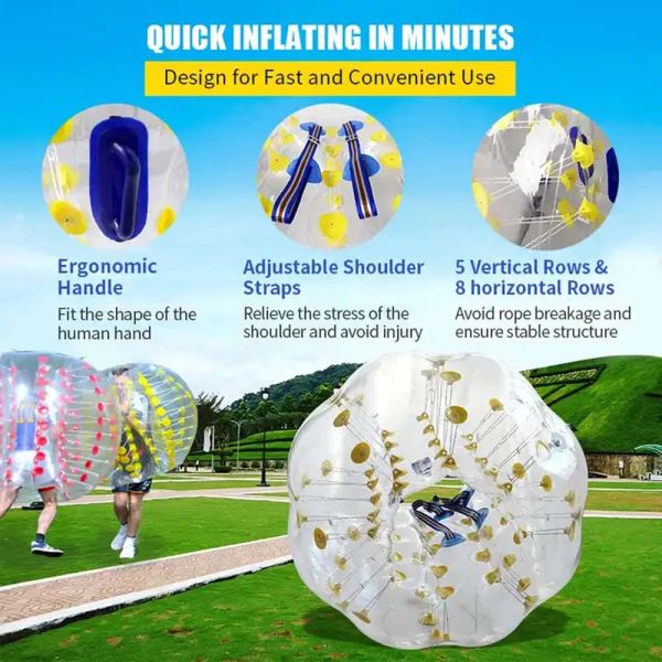 Commercial Inflatable Body Bumper Balls For Kids And Adults Clear Bubble Balls Inflatable Zorb Ball 1m 1.2m 1.5m Diameter