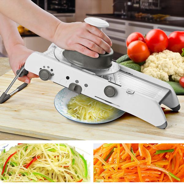 Fruit Vegetable Tools Mandoline Vegetable Cutter Slicer Grater Multi-functional Vegetable Julienner Adjustable Safe Blades Grater Kitchen Ac