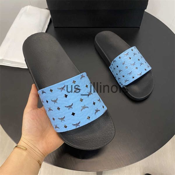 Slippers Trendy brand slippers for men and women summer outerwear letter printed one word drag Vietnamese Cambodian beach sandals J241227