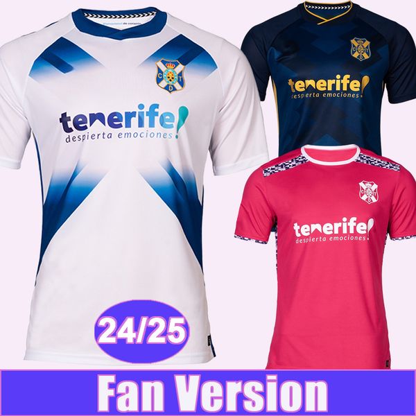 2024 25 CD Tenerife Mens Soccer Jerseys MELLOT SIPCIC ALVARO J.G. ROMERO ENRIC GALLEGO Home Away 3rd Football Shirt Short Sleeve Adult Unifo