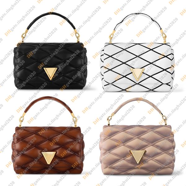 Ladies Fashion Casual Designe Luxury GO 14 Bag Totes Handbag Crossbody Shoulder Bag Messenger Bag TOP Mirror Quality M22891 M22890 Pouch Pur