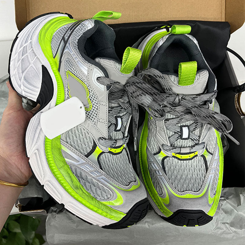 2025 Casual Shoes Trend Designer Women 6XL Multicolored Sports Shoes Mens Retro Sneaker Tires Thick Soled Sports Shoes Worn Out Effect Couple Style