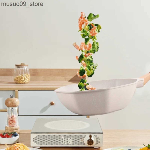 Other Cookware Octagonal Non-stick Pan Wok Pan Pot Household Egg Pots Gas Stove Universal Cooker Nonstick Pan L240910