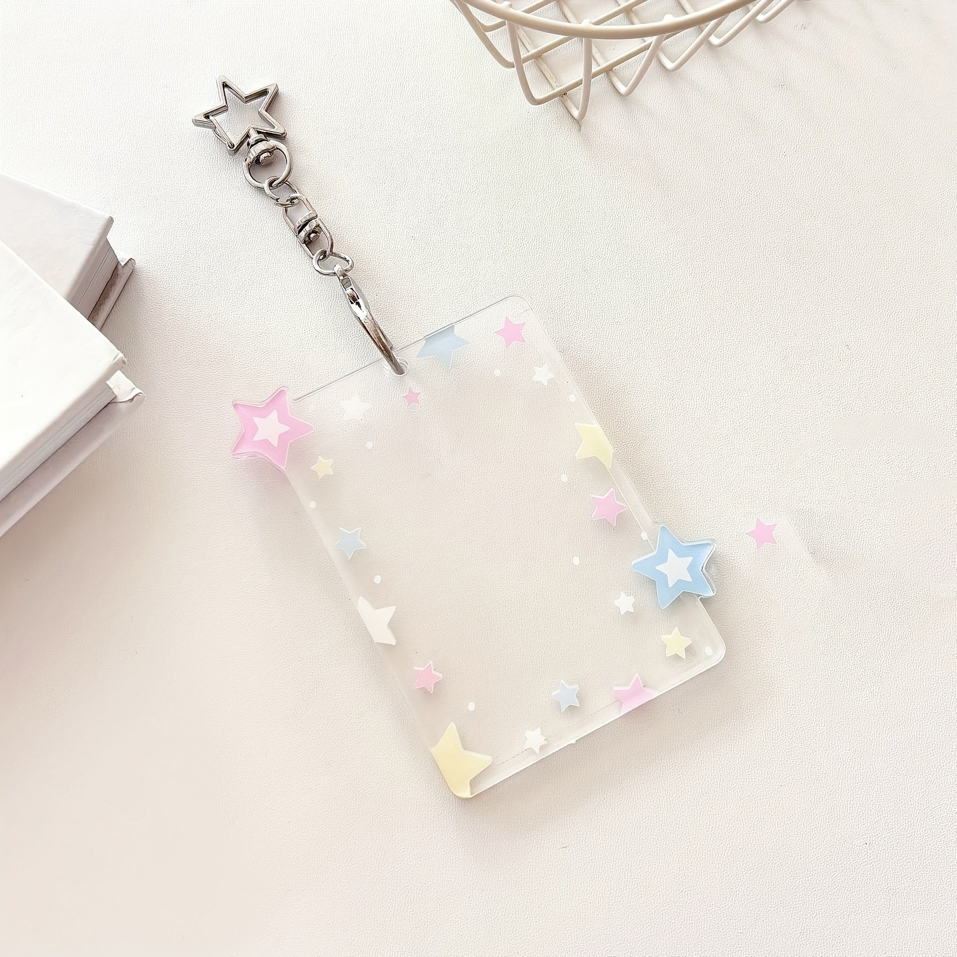 TEMU Star Small Card -inch Card Holder For Instant Photo Album Student Id Bus Card Holder Pendant