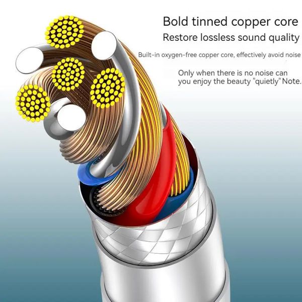 Wired in-ear 3.5mm type C Earphones Magnetic Digital Headphone HiFi Sound Quality Headset with HD Call Handfree for IPAD Samsung