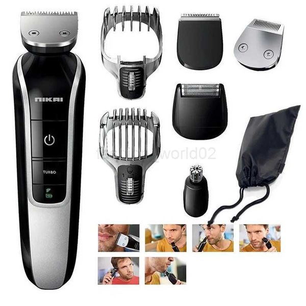 Mens beauty kit electric shaver mens beard trimmer facial shaping and hairdressing machine waterproofX240720