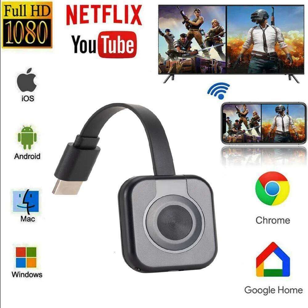 Portable Mobile Phone Wifi Wireless Hdmi-compatible Projector Mirroring Screen Display Adapter Video Transmission