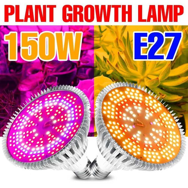 Full Spectrum E27 Phyto Lamp LED Hydroponic Grow Light 220V UV Plant Bulb For Flower Seeds Growth Tent 18W 28W 30W 50W 80W 100W Y240816