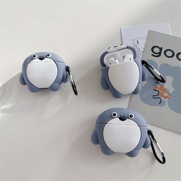 3D Turtle Suitable Pro2 Bluetooth Wireless 1-2-3 Generation Earphone Cover Cute Silicone Case