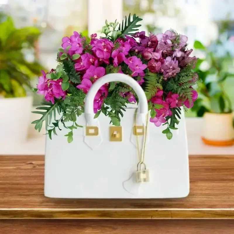 Modern Home Creative Art Flower Vase Room Decoration Table Items Table Decoration Vase Minimalist Vase for Dried Flowers R250506