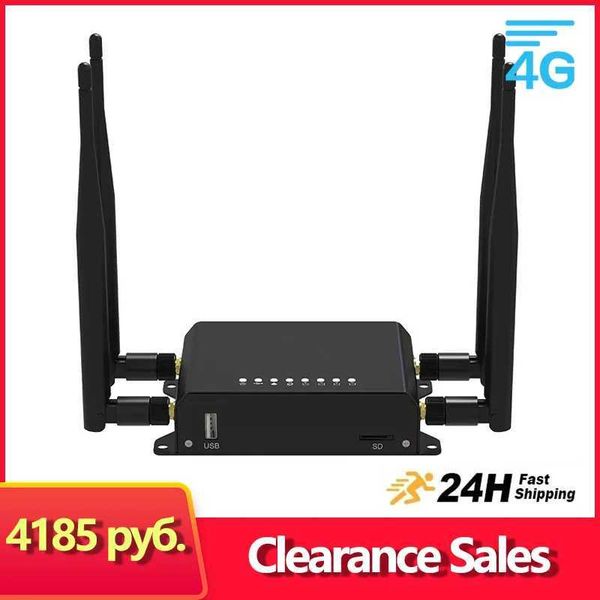 Routers WE826 300Mbps 3G 4G router Wifi 4G modem NL678-E Sim card slot OS OpenWRT router 4 * LAN Roteador access point Q250106