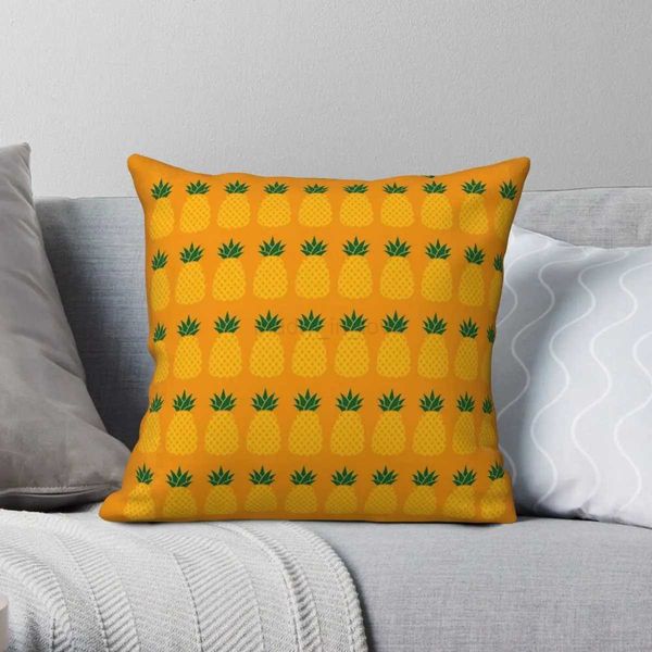 Pineapple pillowcase Polyester Linen Velvet Pattern Zip Decorative Throw pillow Case Room Cushion CoverM240717