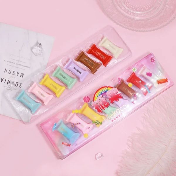 Mini Portable Candy Lipbalm Set Moisturizing Student Lipstick Youthful and Lively 8-color Waterproof Lasting Lip Gloss Gift Box