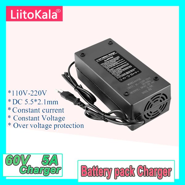 2022 LiitoKala charger High quality 29.4V 36V 48V 60V 72V lithium battery pack electric bike connector charger