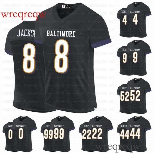 2024 22 Derrick Hernry Football Jersey 8 Lamar Jackcson 52 R.Lewis Mark Andrews JustinTucker Roquan Smith Isaiah Likely Men-Women-Youth Cust