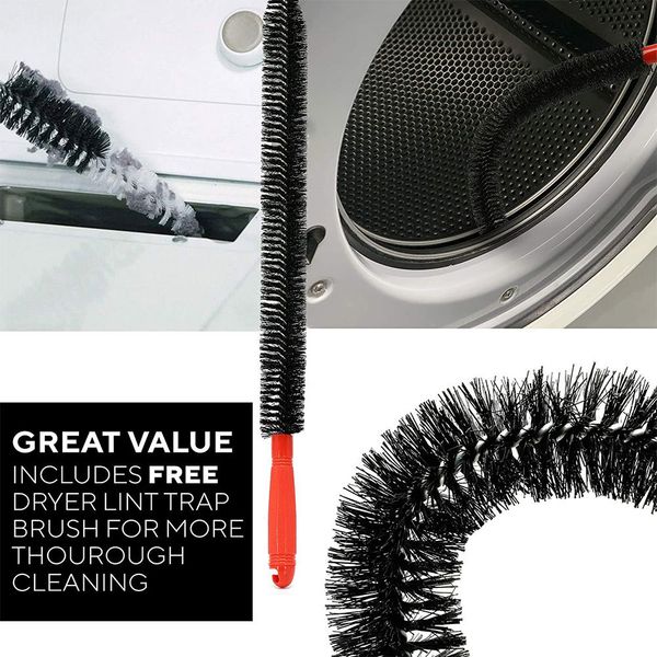 9Pcs-Set Chimney Pipe Cleaning Brushes Flexible Rod Range Hood Dryer Vent Cleaning Tools Cleaner Fireplace Sweep Rotary Set