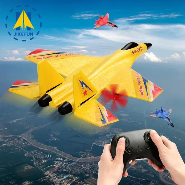 RC Aircraft SU27 Plano 2.4G Radio Control Glider Remote Remote Fighter Plane Foam Airplane Toys for Children Boys 250109