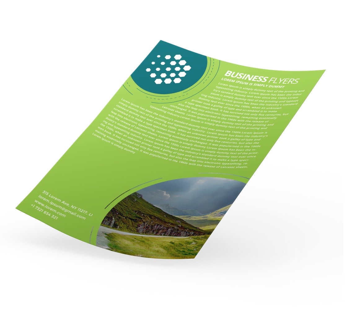 Business Flyers Printing 250 Qty- High Quality Business Flyers Printed on Vibrant Gloss, Matte Paper By BannerBuzz