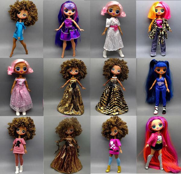 Dolls Suitable for Cosplay OMG Doll Fashion Lace Wedding Dress Clothes Shoes Socking Accessories Part 2 Girls Lovely Gift 231204