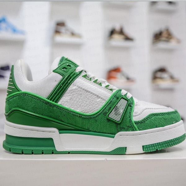 2025 fashion classic custom mens women Embossed casual shoes trainer designer sneakers printing low cut green red black white Breathable run