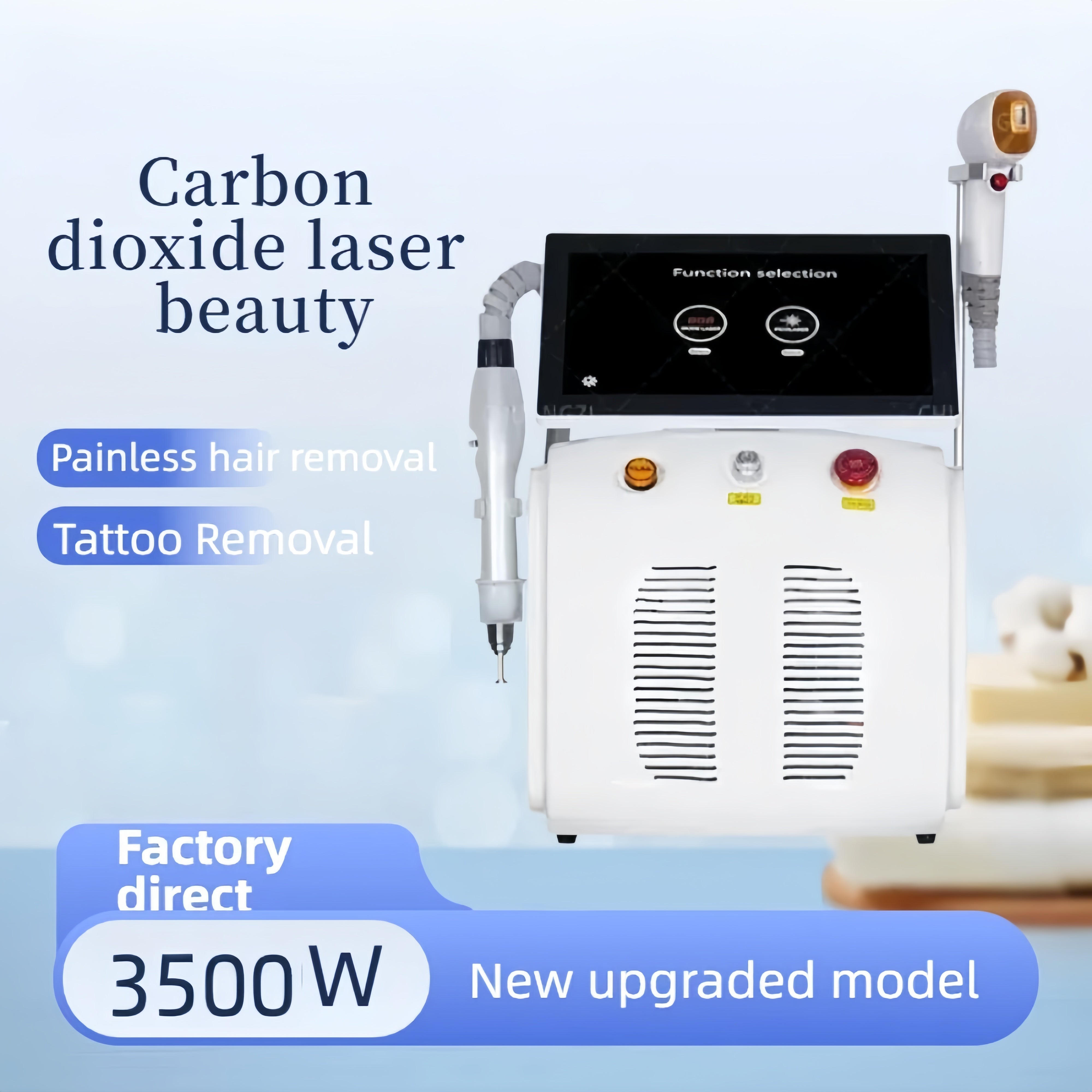 Diode Laser Picosecond Hair Removal 2-in-1 Machine New Upgrade Remove Tattoo Pigment Permanent Hair Removal Skin Rejuvenation