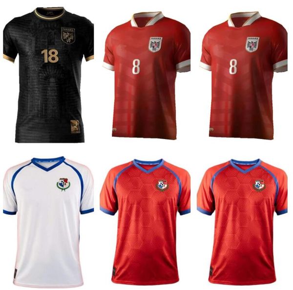 2024 2025 Panama Soccer Jerseys Home Red Away White National Team Football Shirts DAVIS QUINTERO Mens Thailand Quality