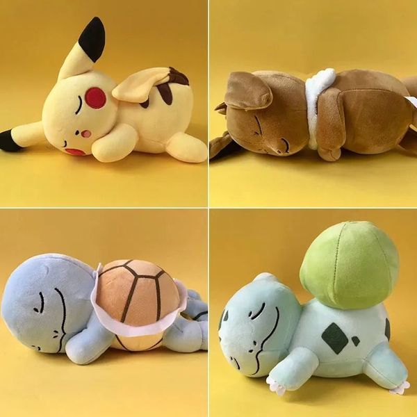 Cute Anime Series Sleeping Position pet Plush Toys Dolls Stuffed Anime Birthday Gifts Home Bedroom Decoration