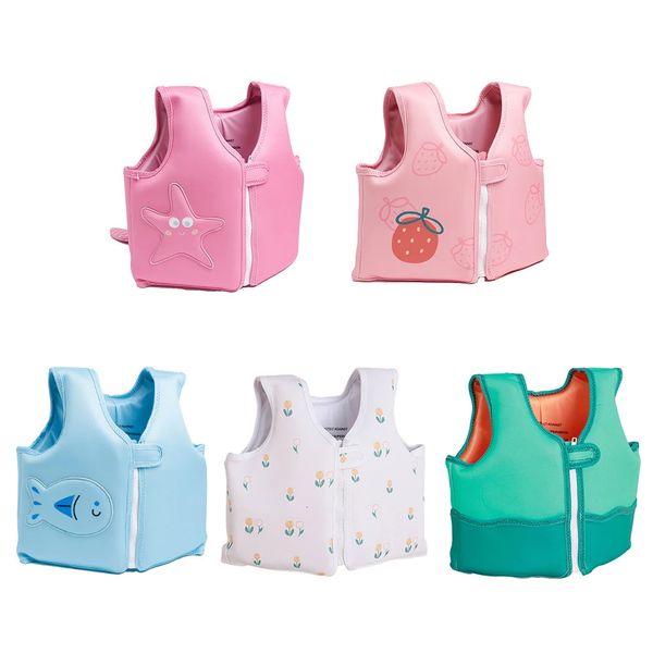 Cute Water Sports Life Vest For Kids Children Swimming Kayak Life Jackets Boy Girl Safety Equipment for Drifting Boating 20-55KG 240601