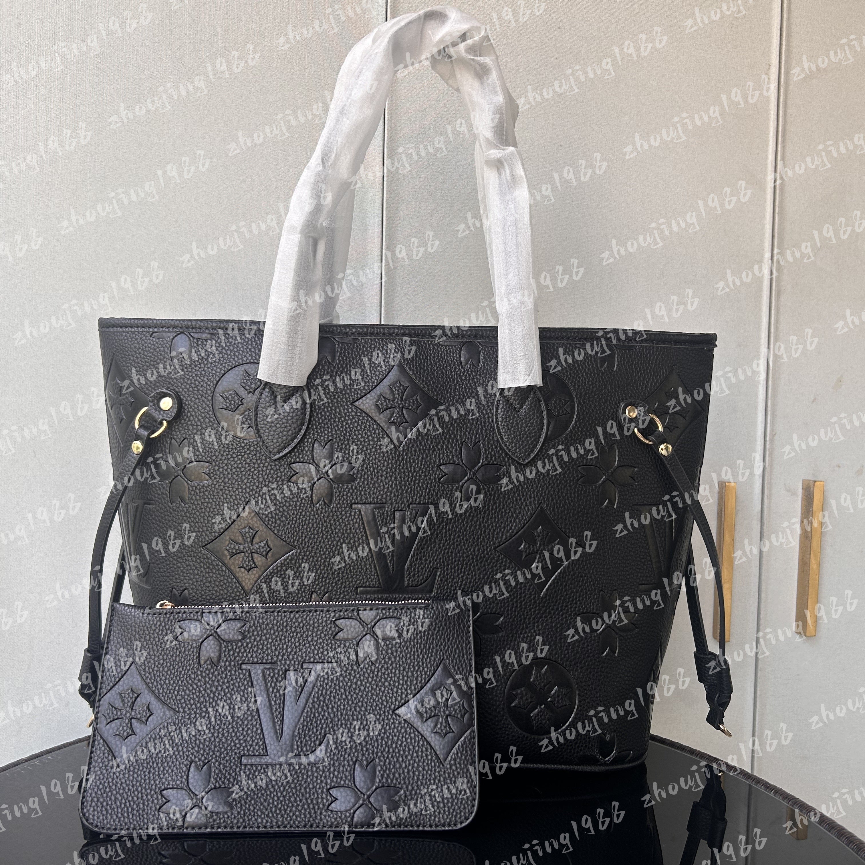 Designer Bag Embossed Flower Large Capacity Totes Bags Fashion 2ps Femme Leather Women Shoulder composite Bags Messenger Luxurys Handbag Lady Purse