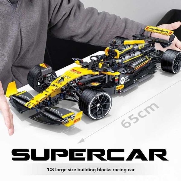 Technology Super Racing 1 8 Forma Building Block Racing Renat F1 Kit Assembly Model Building Blocks Toys Christmas GiftsY250120
