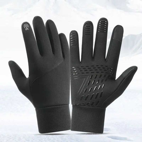 Cycling Gloves for Men Women Motorcyclist Autumn Winter Warm Cam Gloves Ski Bicyc Velvet Touch Screen Non-slip WaterproofXJ241118
