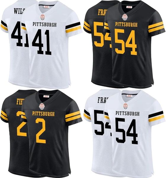 Mens-Youth Pitsburgh ed 10 Mitchell 22 Nee 90 T.J. 43 Troy 55 Devin 8 Kenny Football Jerseys