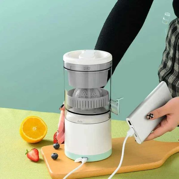 Portable USB automatic juicer small and multifunctional for separating and charging juice residues electric stainless steel orange juice W24