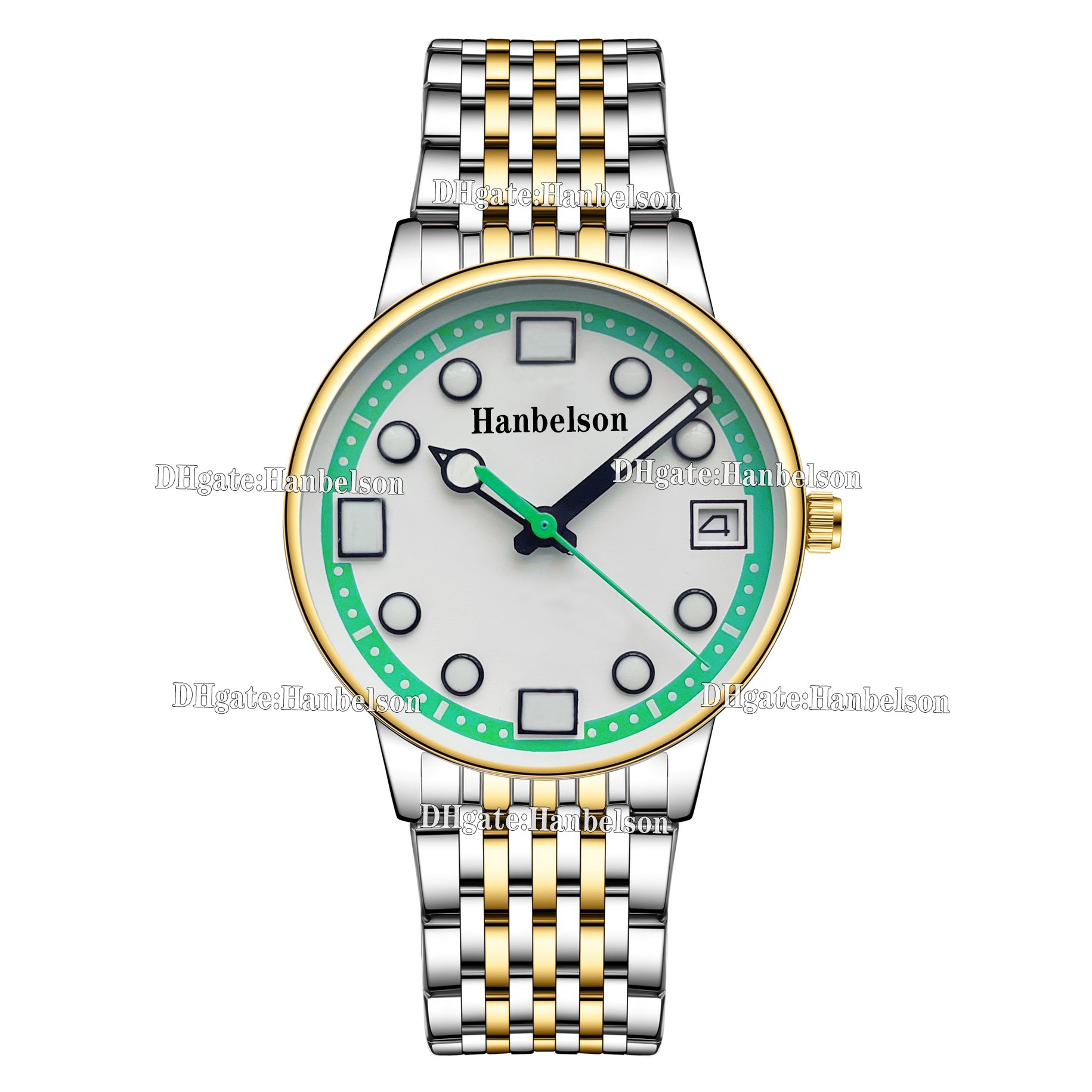 Men watch automatic Multi-functional Blue dial Mechanical movement wristwatch clock