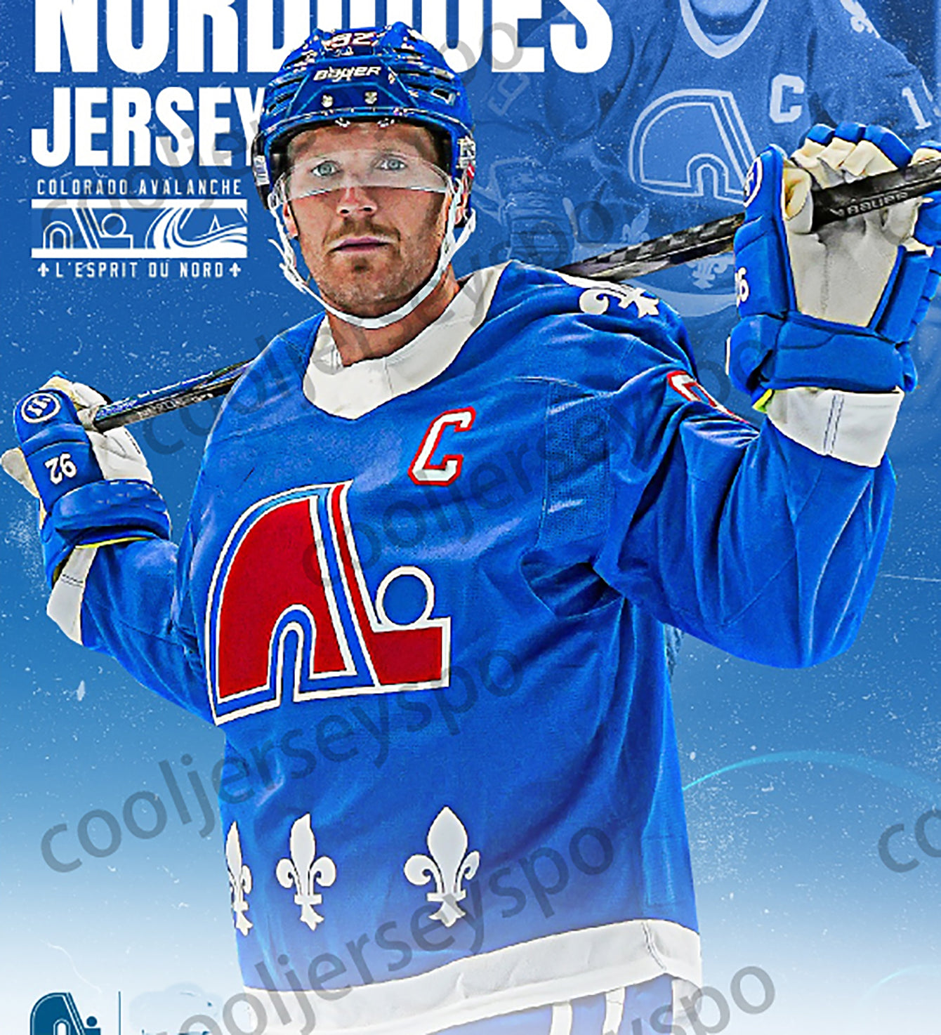 Custom Colorado Hockey jersey Cale Makar Nathan MacKinnon Gabriel Landeskog Devon Toews Sports Training Uniform Kids Adult S-XXXL