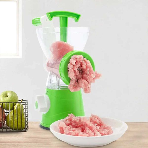 Meat Grinder Manual Processors Food Mincer Sausage Maker Stuffer Vegetable Chopper Blender Household Kitchen Machine Enema Tool B2408003