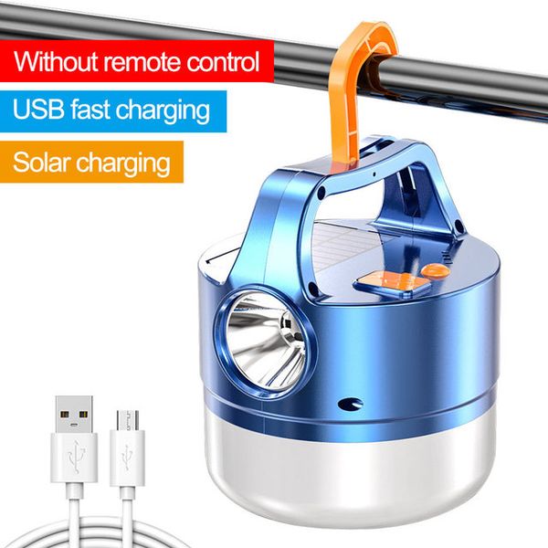 Solar camping lantern Rechargeable Light High Power Tent Outdoor Portable Lantern Spotlight Emergency Lamp