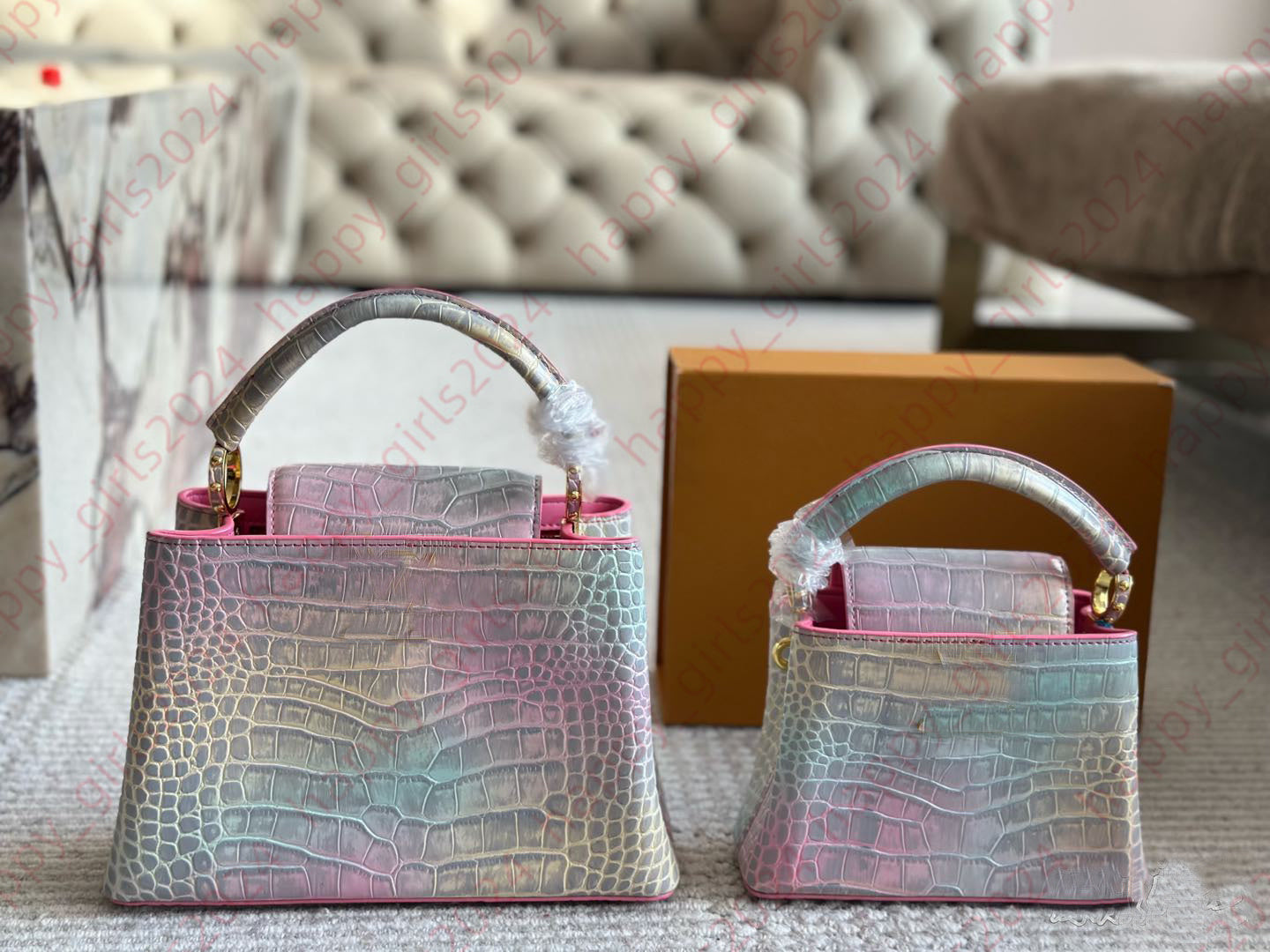 Top quality Designers woman handbag Capucines shoulder Tote Purse Wallet WOMEN leather Clutch Pouch crossbody bag 20cm 26cm Luxury Dinner Wallets Sh