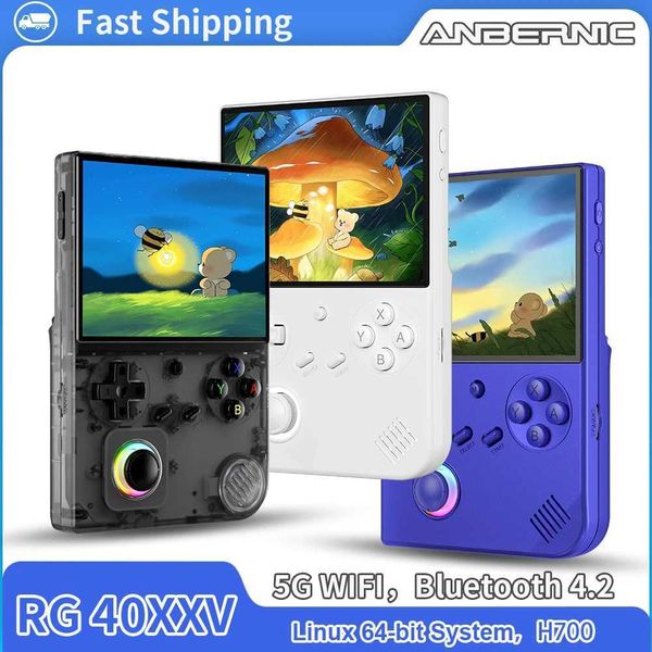 Game machine ANBERNIC RG 40XXV Retro Handheld Game Console 4.0 inch IPS Sn Linux 64bit System With RGB Light 64G Card 5000+ Games RG40XXV Z2