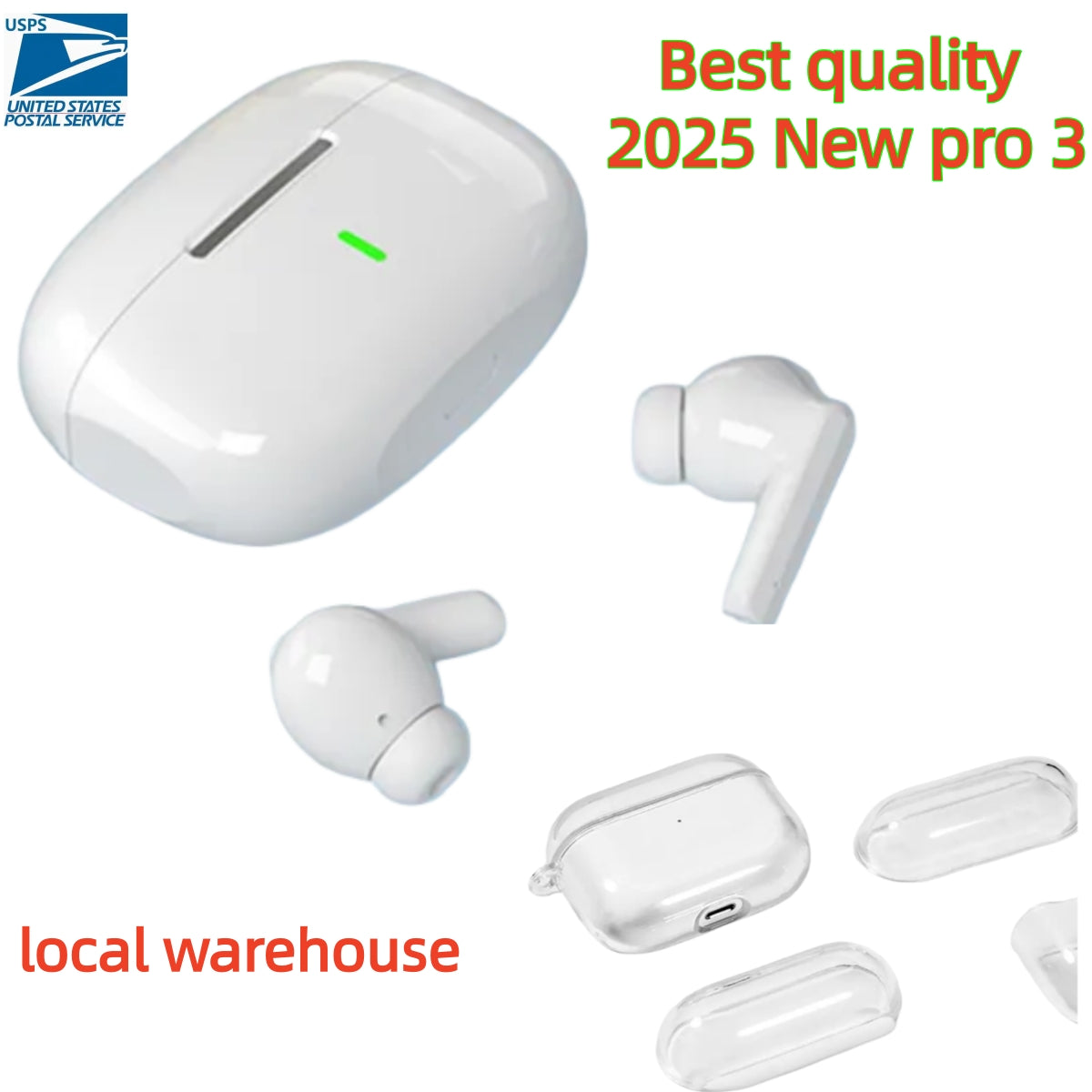 2025 New podspro 3 ANCEarphones Pods 4th Gen Active Noise Cancelling wireless Headphones pods 3rd Headset For Xiaomi iPhone 17