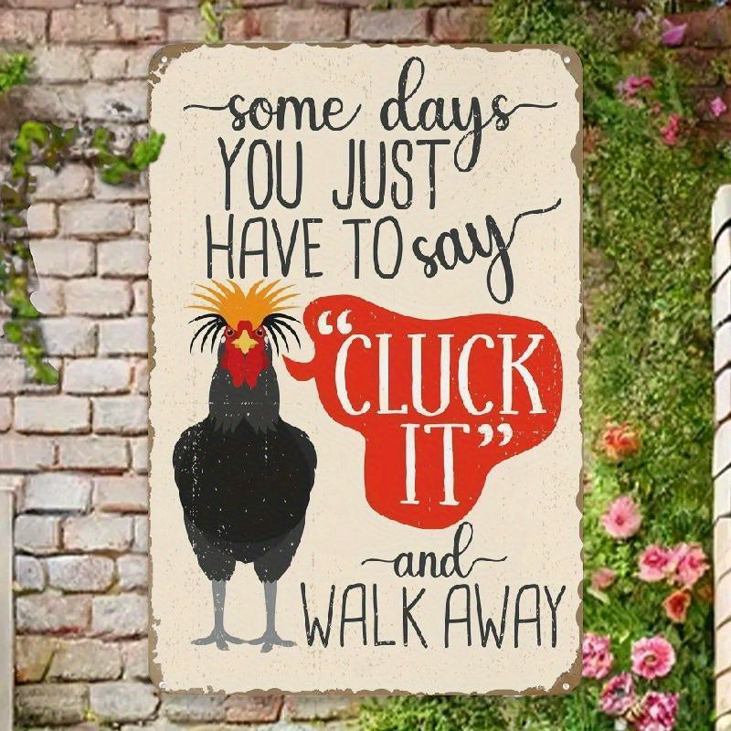TEMU Wall Decor For Home Bedroom Bar Bathroom Decor Gifts, It - Chicken Signs For Coop Funny Outdoor - Funny Chicken Coop Metal Sign - Chicken