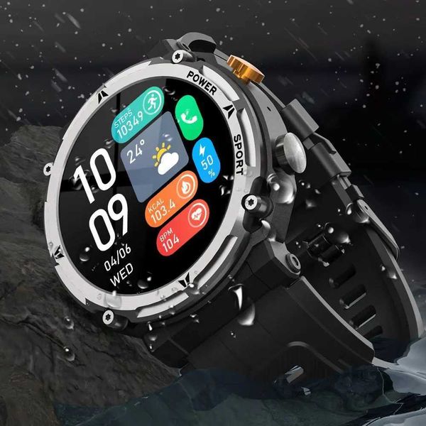 Smart Watch for Men IP68 1ATM Waterproof wireless connections Call Multi sport Mode Smart Watch 1.39-inch HD Screen 410mAh Outdoor Watch X24