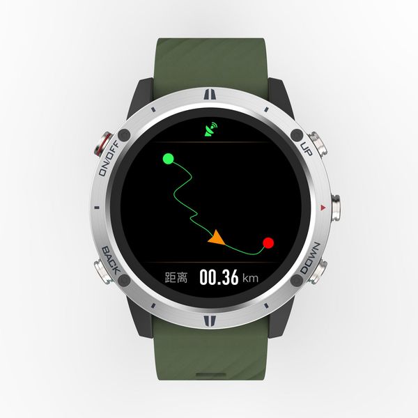 SUNROAD G5 2023 Relojes Inteligentes GPS Sport Fast Charging Smart Watch with Silicon Strap IP67 waterproof smartwatch for men silver dial