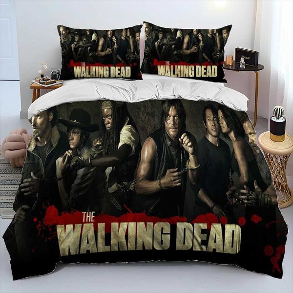 Horror TV The Walking Dead Lincoln Comforter Bedding SetDuvet Cover Bed Set Quilt Cover caseKing Queen Size Bedding Set X250203