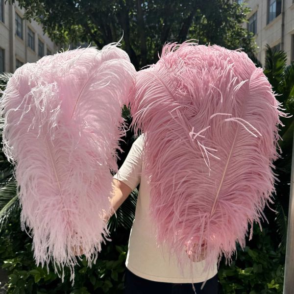 Feathers 10 pieces of colorful ostrich feathers 50-75CM high-quality fluffy plush used for wedding carnival party family restaurant vase dec